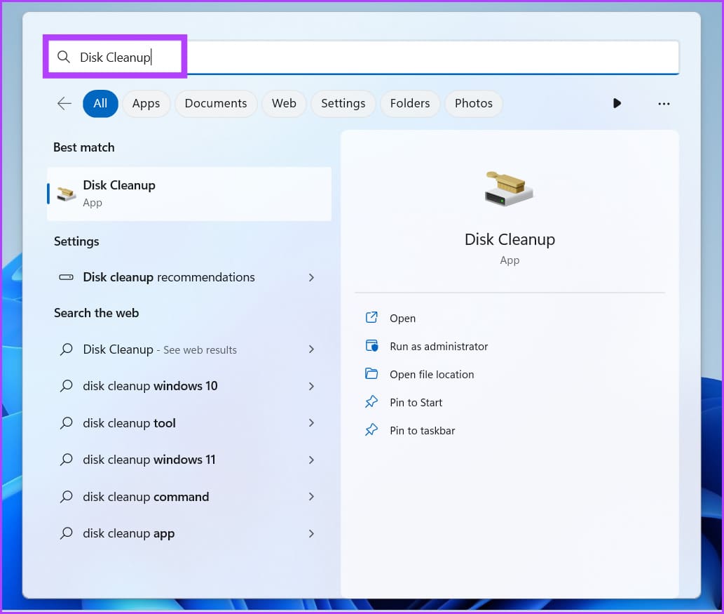 start menu