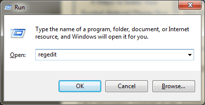 Run Regedit