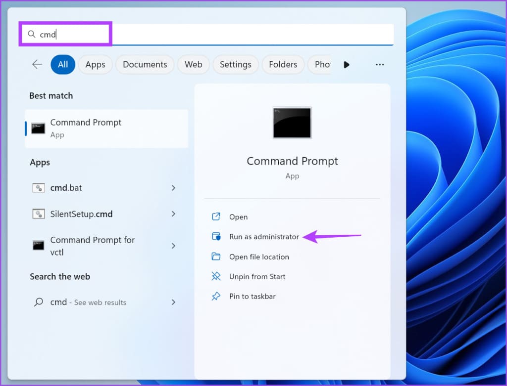 start menu