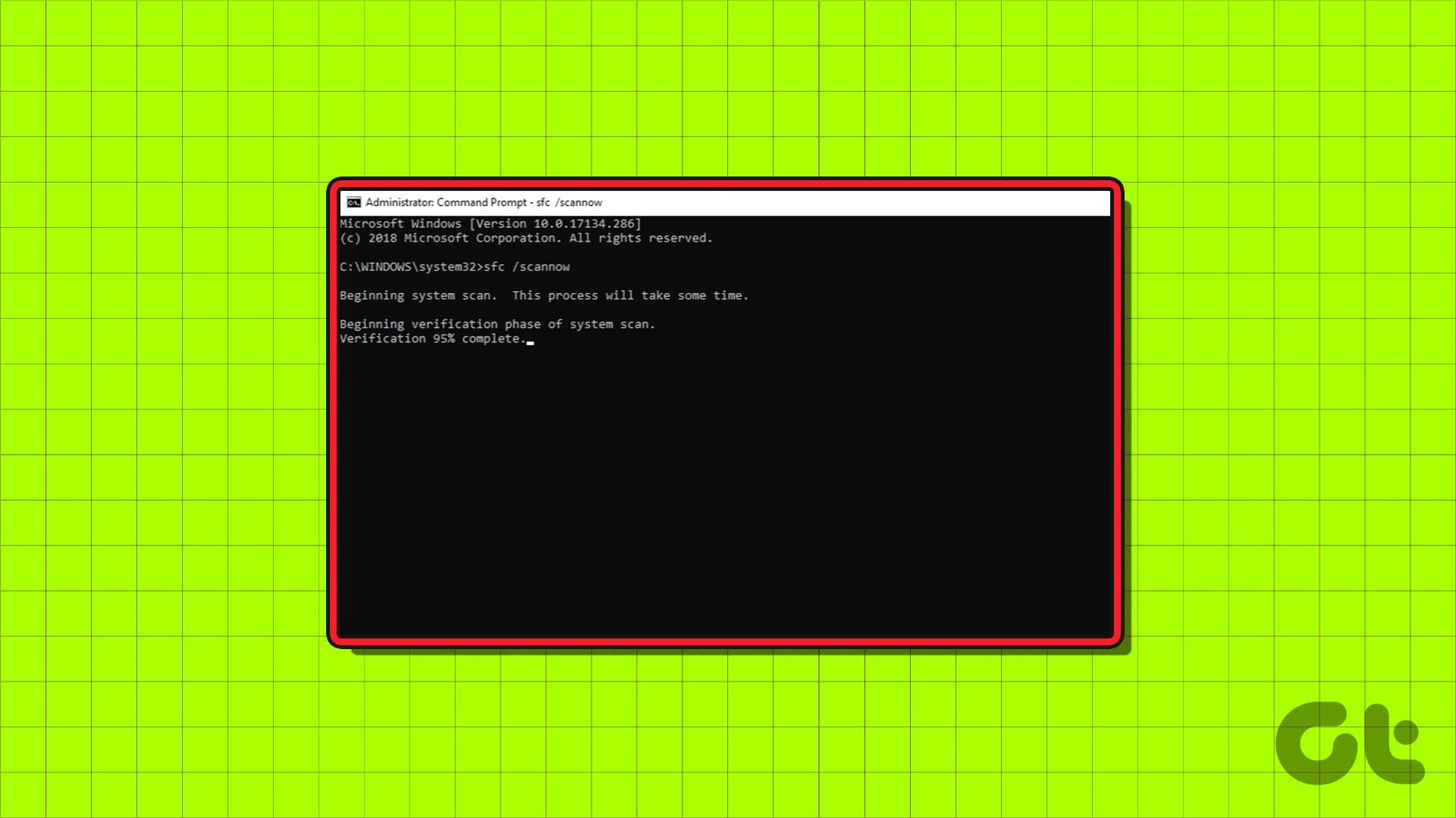 SFC Scan to repair windows system files