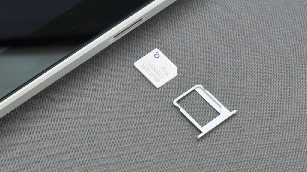 insert SIM card