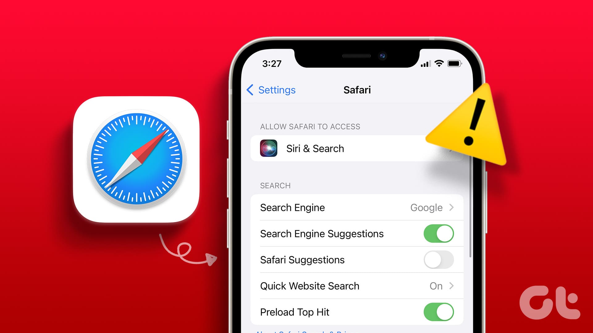 Safari Suggestions Greyed Out