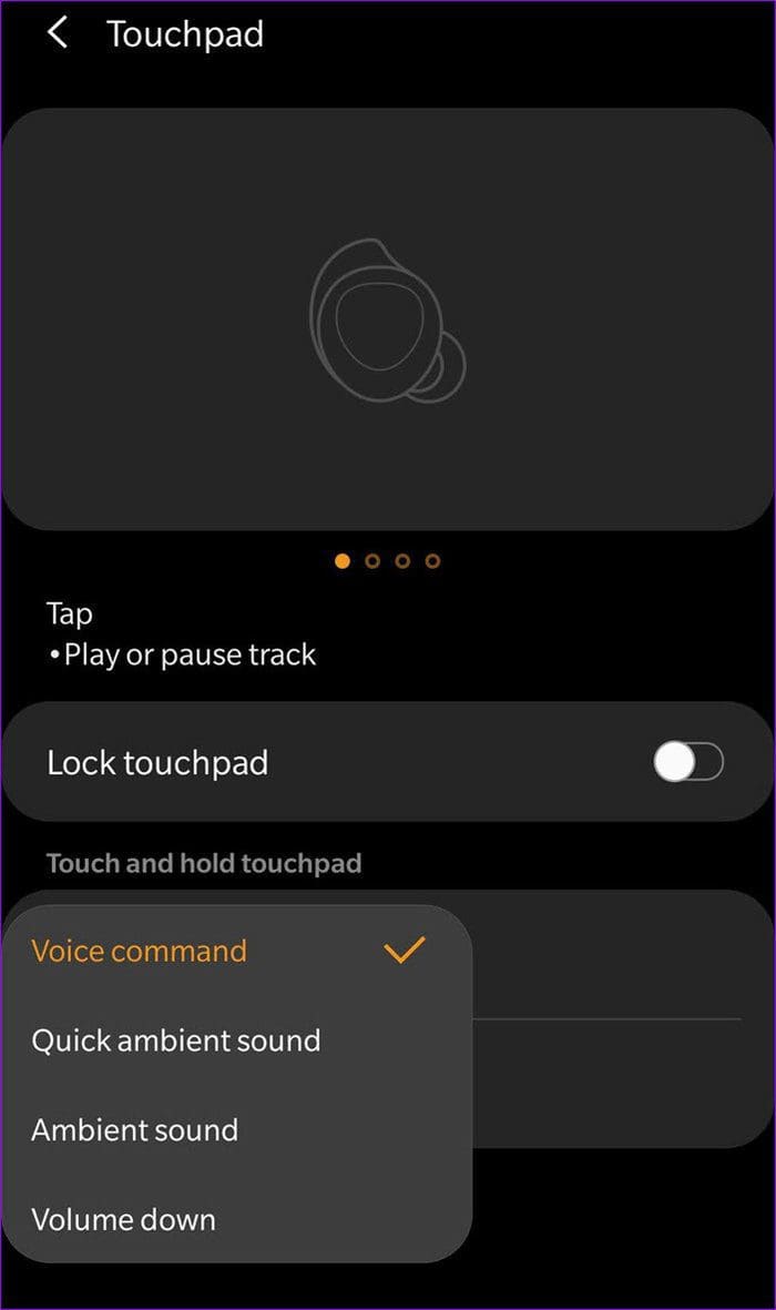 Samsung Galaxy Buds Touch Control