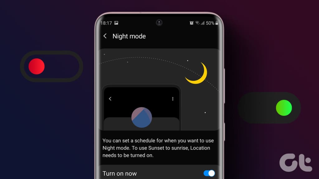 Samsung Galaxy Phone Dark Mode On or off How to