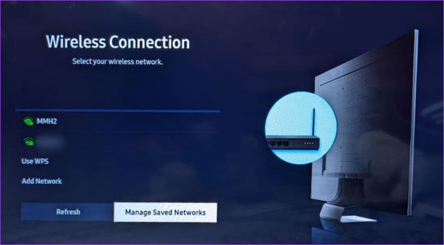 Samsung TV Wi-Fi Change