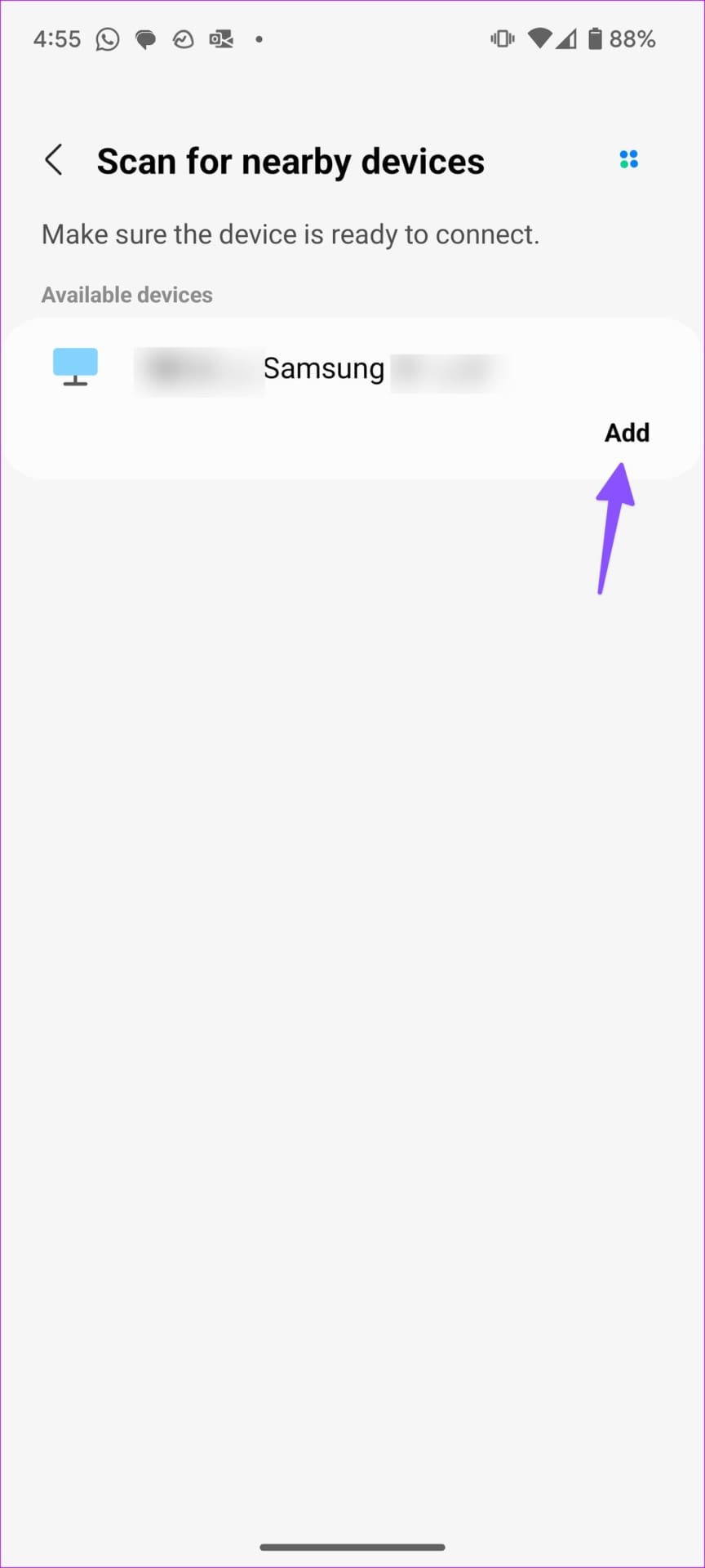 Add a device in SmartThings