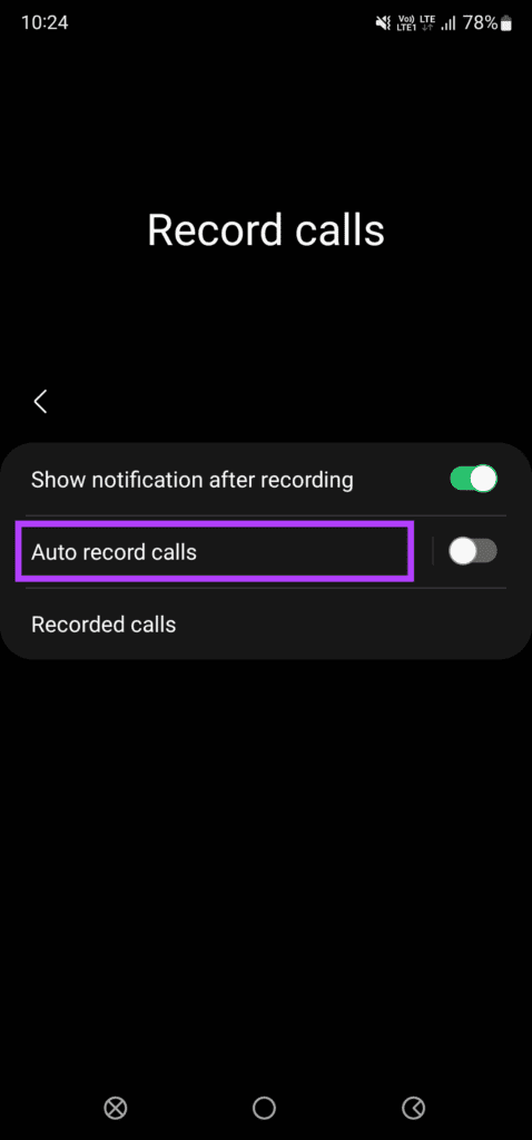 Auto record calls
