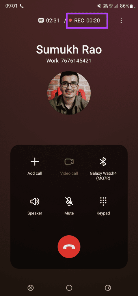 Recording text