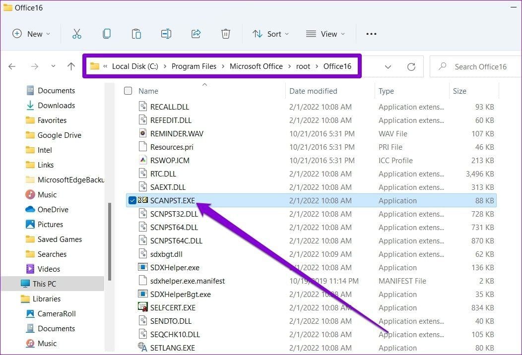 Scan Outlook PST Files