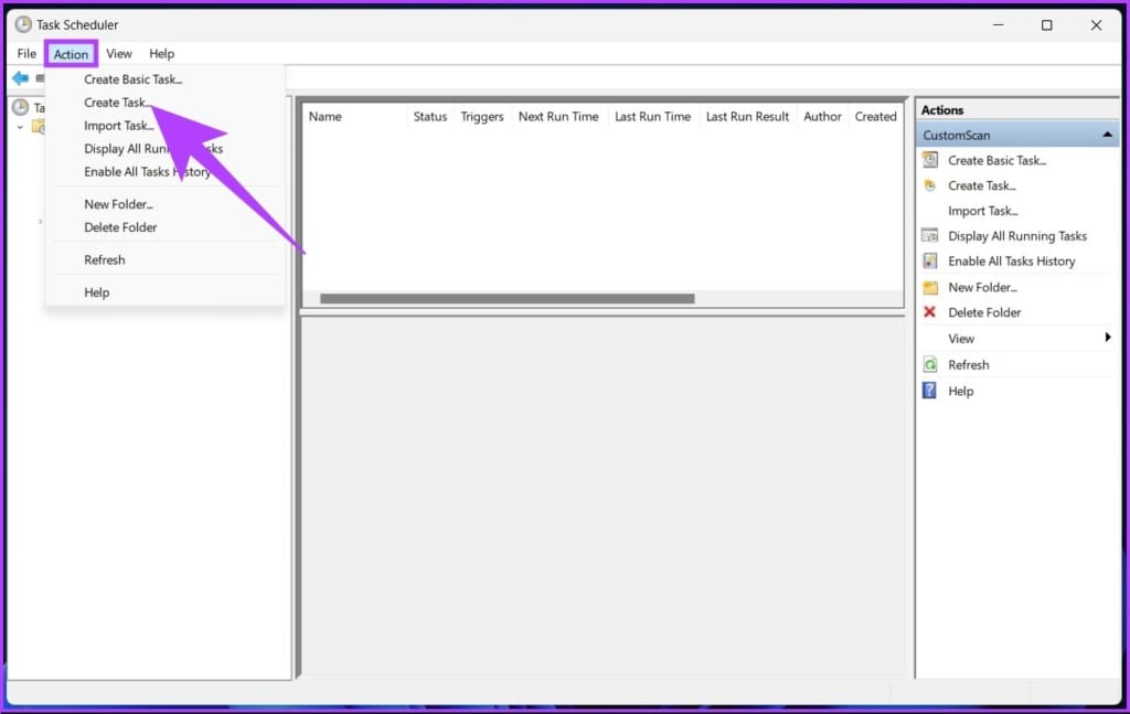 select Create Task