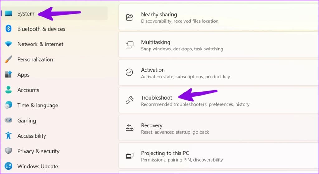 troubleshoot on Windows