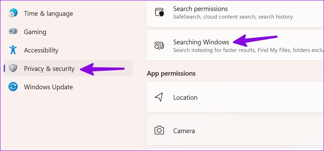 searching windows 