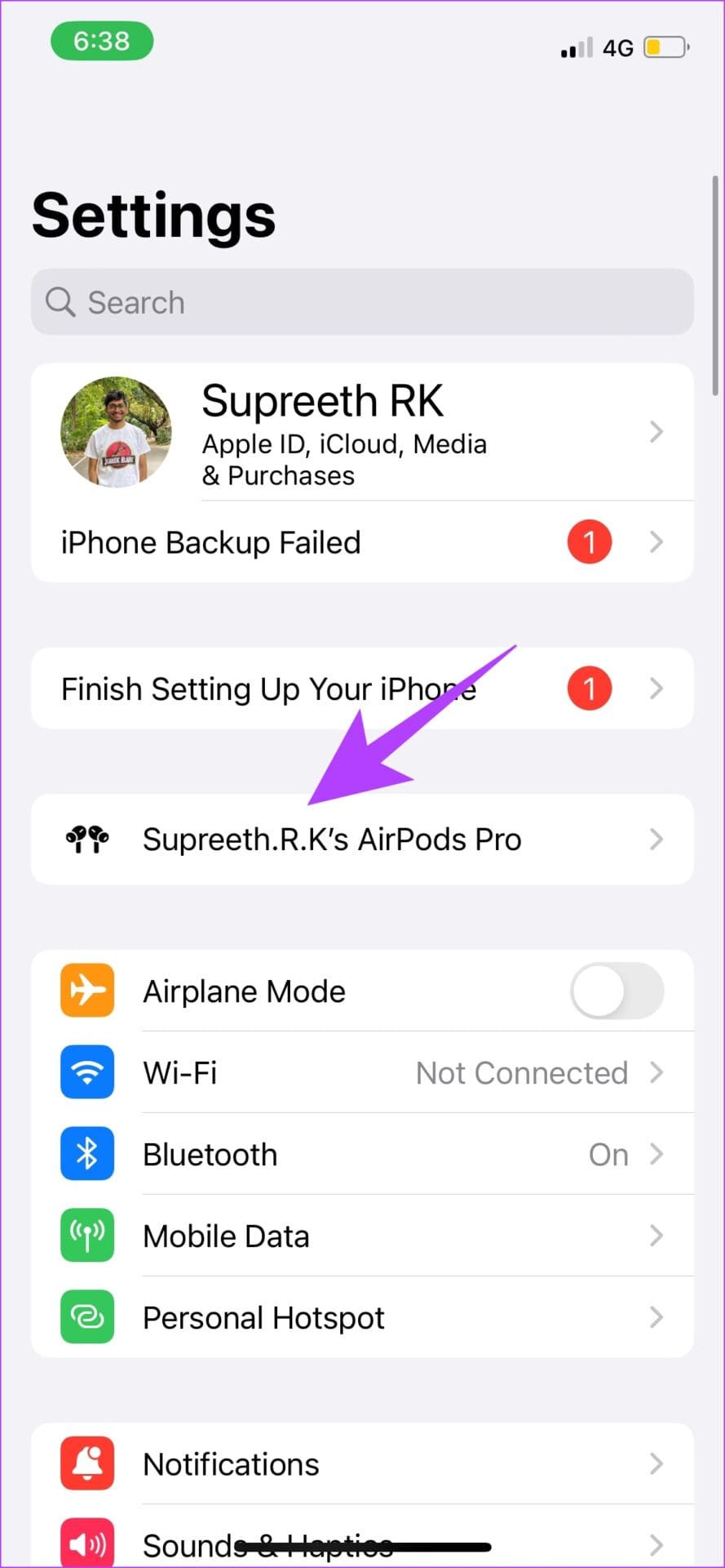 Select Airpods