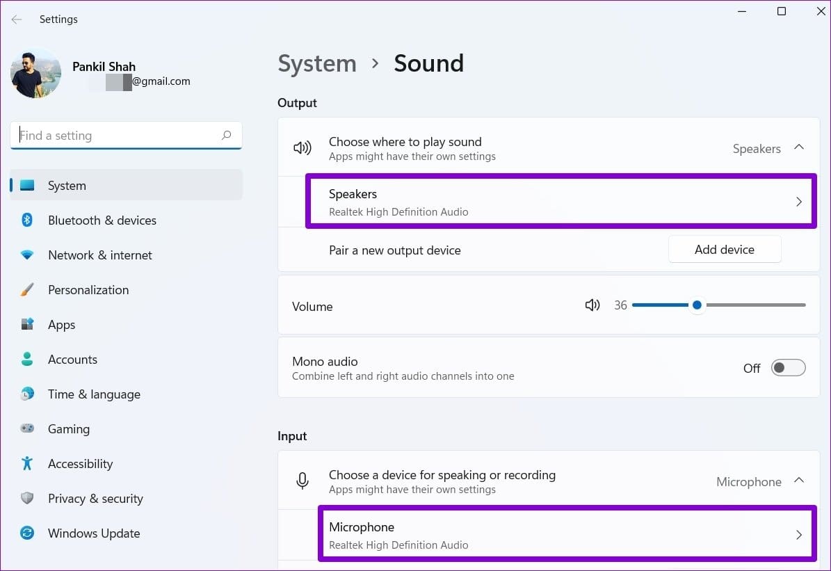 Select Audio Device
