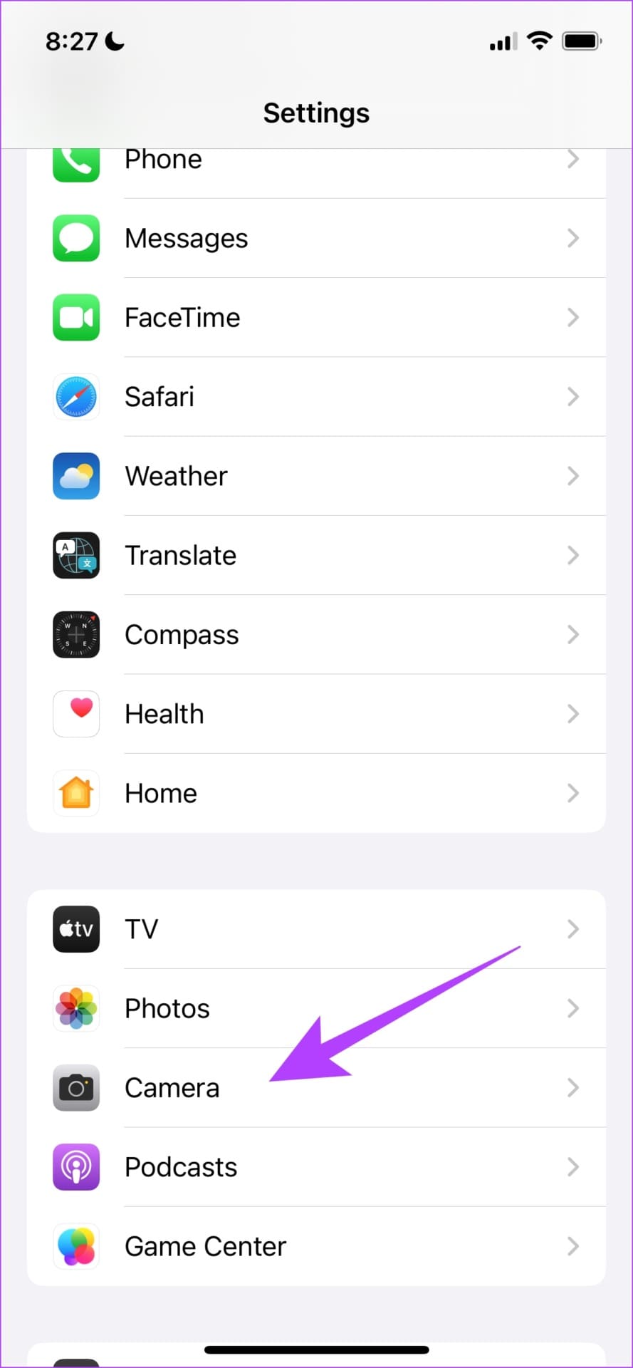 Select Camera