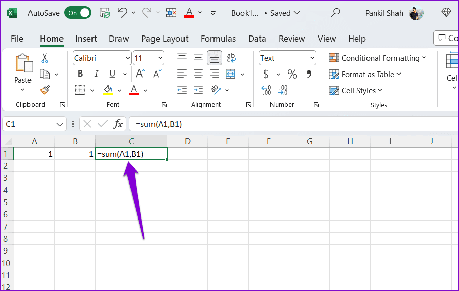 Select Cell in Excel