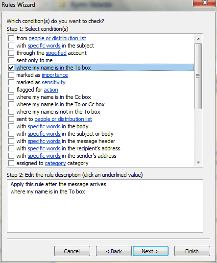 Select Condition