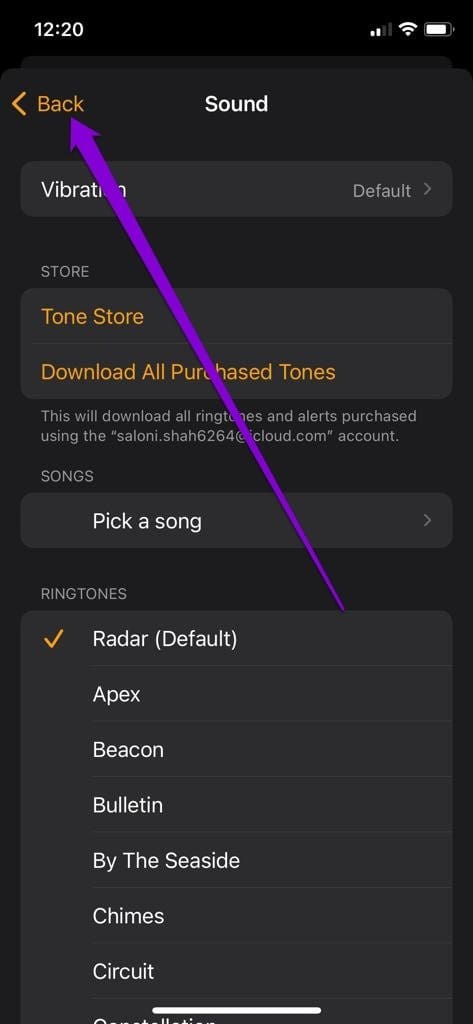 Select Different Alarm Tone on i Phone