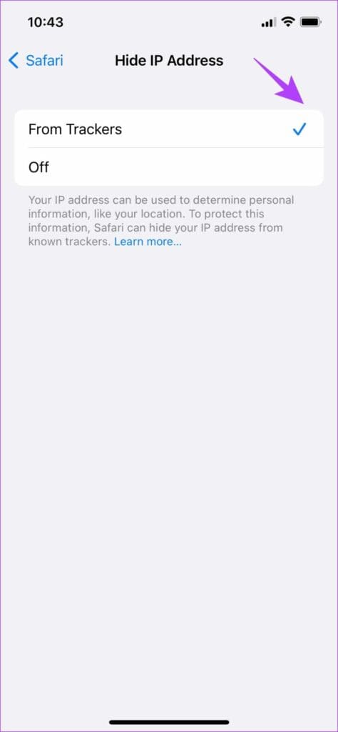 Select From Trackers