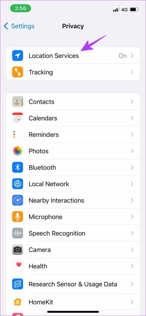 Select Location Services