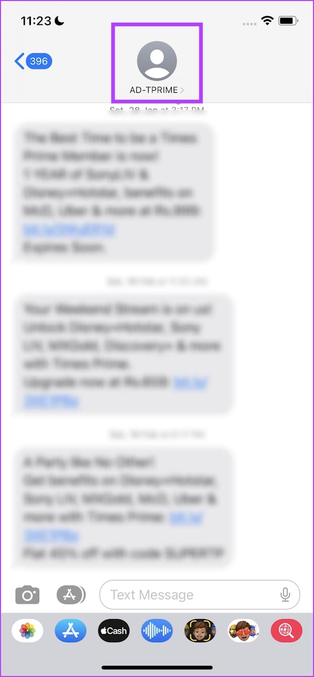 Select Message Profile