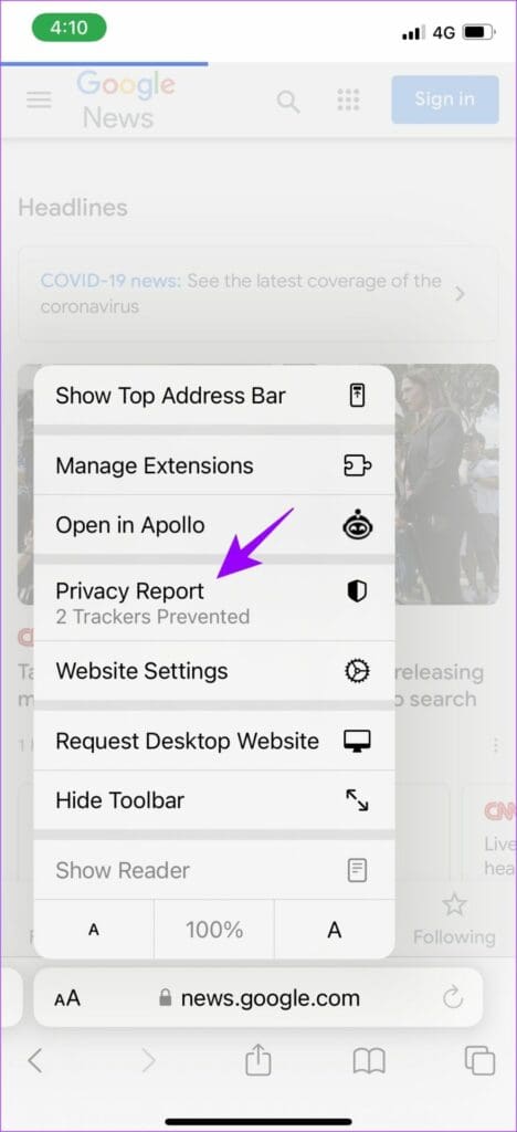 Select privacy Report