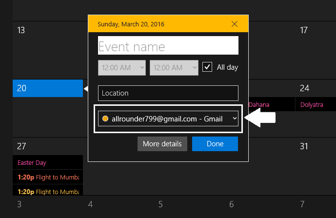 Select Calendar