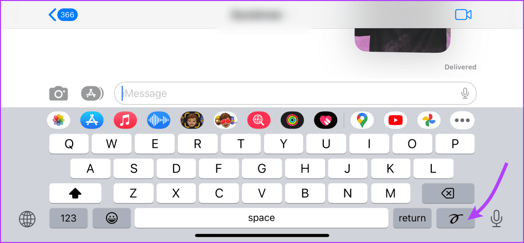 Tap the doodle icon