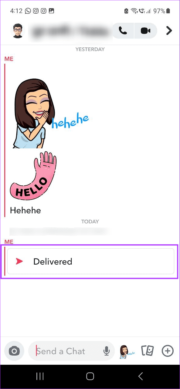Send Snaps to Friends