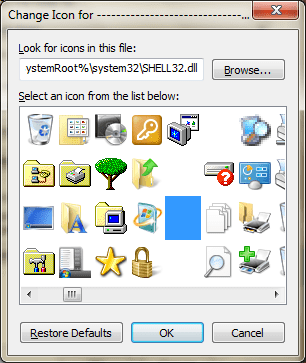 Set Blank Icon