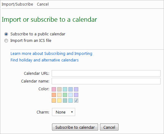 Set Calendar Details