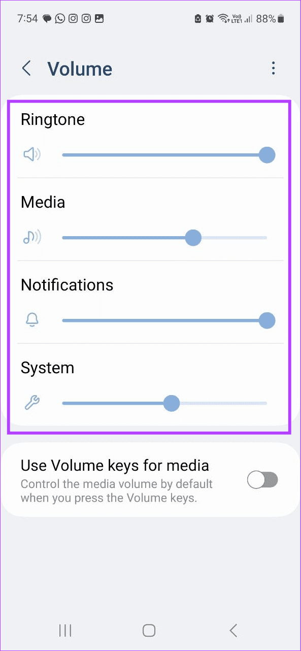 Set full volume on Android