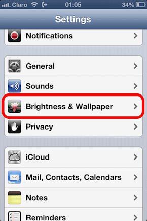 Setting Brightness