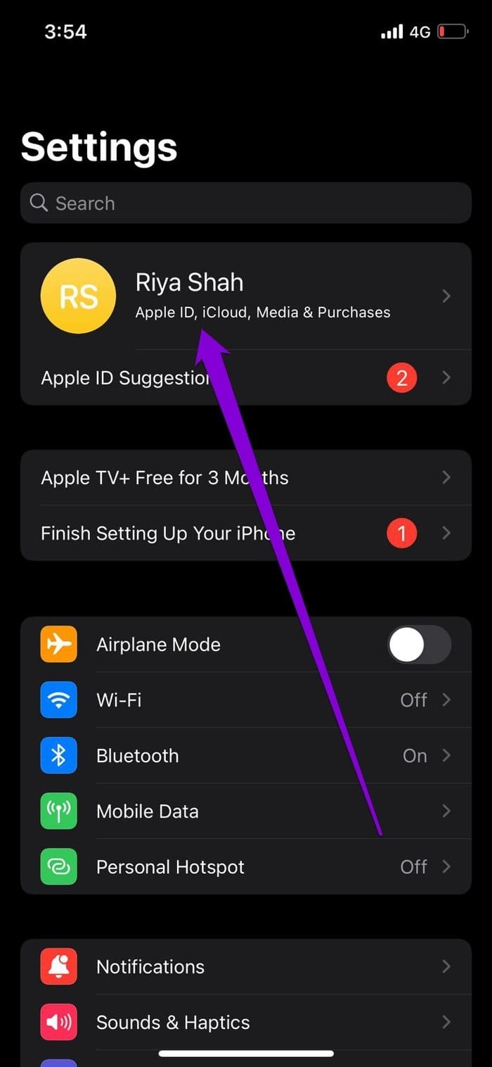 Settings App i Phone