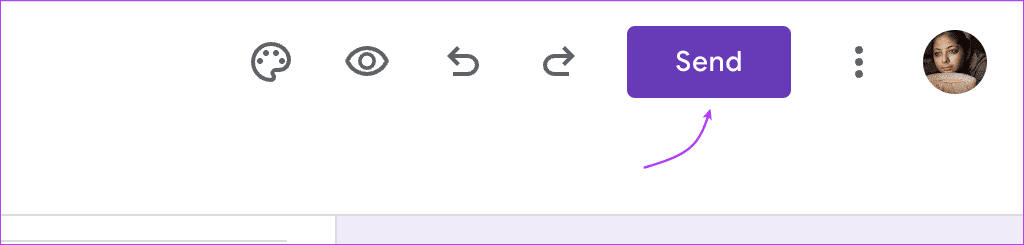 Tap Send to share the form