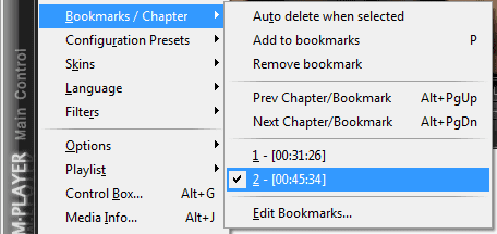 Showing Bookmarks