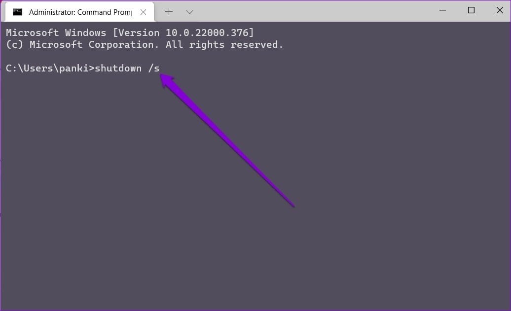 Shut Down Windows Using Windows Terminal