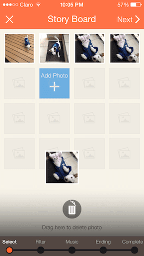 Slide Story Moving Photos