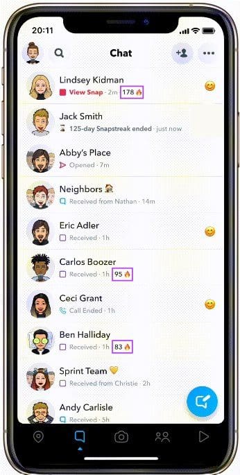 Start a Snapstreak on Snapchat
