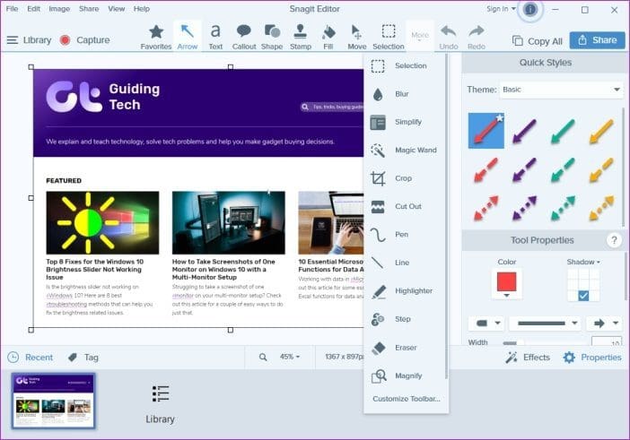 Snip And Sketch Vs Snagit 21