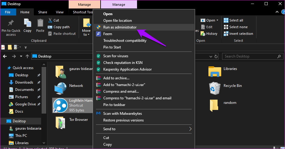 Solve Hamachi Not Working In Windows 10 1