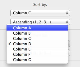 Sorting Changing Columns