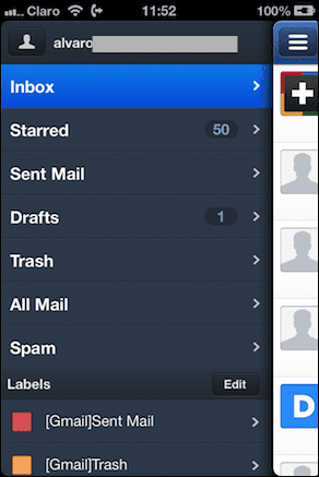 Sparrow Gmail Features 1