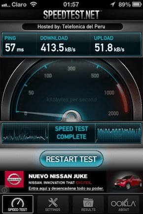 Speed Test Done