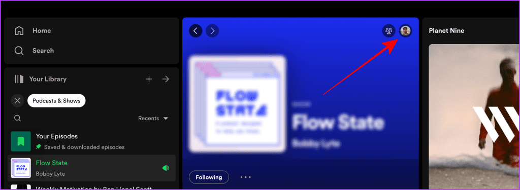 Spotify App on Mac