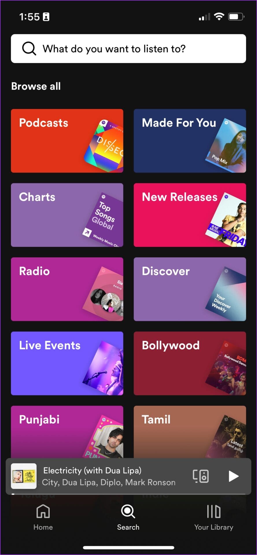 Spotify Music Library collection