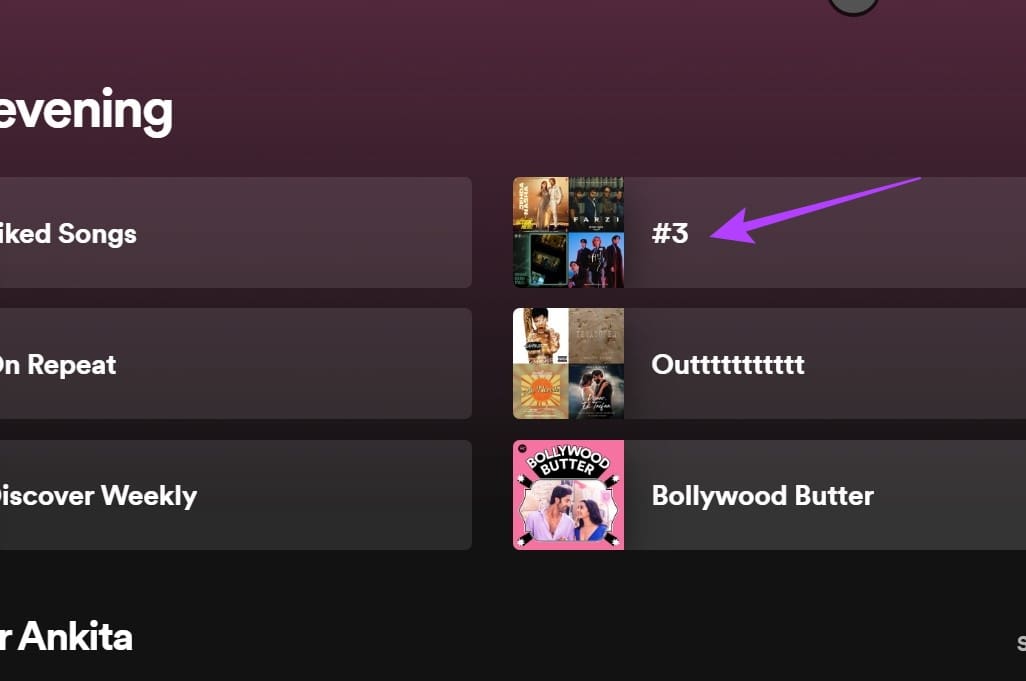 Click on the playlist you wish to make private