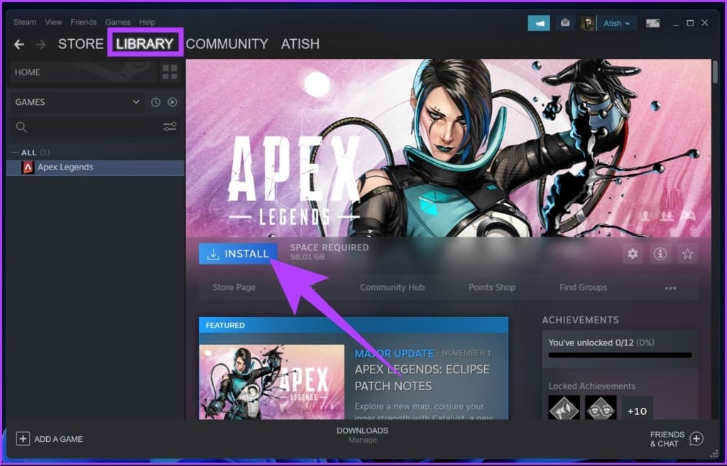 click on the Install button