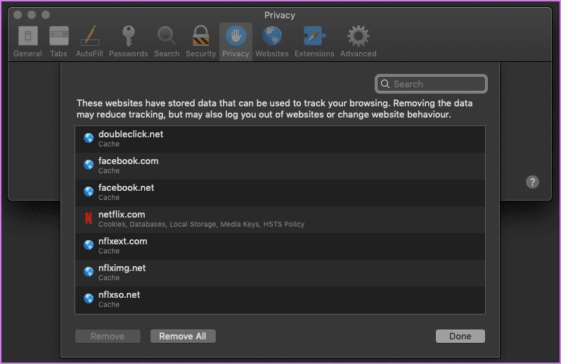 Step 2 Unblock The Cookies Safari Macos