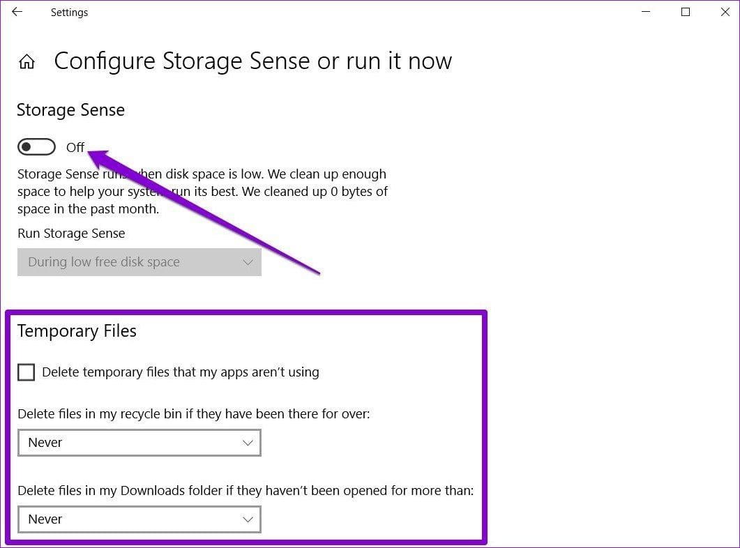 Stop Auto Delete in Recycle Bin